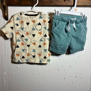 Hestra Kids Matching Set - Cream and Teal